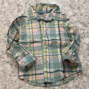Cat & Jack Plaid Button Down Shirt
